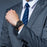 For Samsung Galaxy Watch Ultra2 47mm / Watch Ultra (2025) 47mm / Watch Ultra 47mm Adjustable Watch Band Genuine Cow Leather Strap - Black / Black Buckle - 7