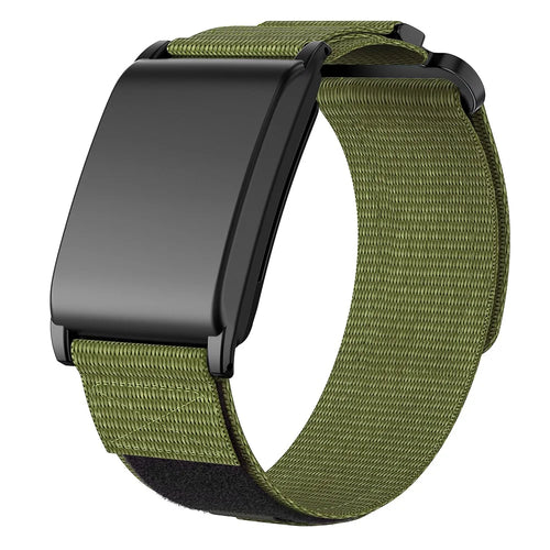For WHOOP 4.0 Magic Tape Band Stylish Nylon Wrist Strap with Protective Case - Green - 1