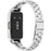 Metal Frame for Huawei Band 10 / 10 NFC / 9 / 9 NFC / 8 / 8 NFC Watch Case Integrated Three Bead Stainless Steel Strap - Silver - 1