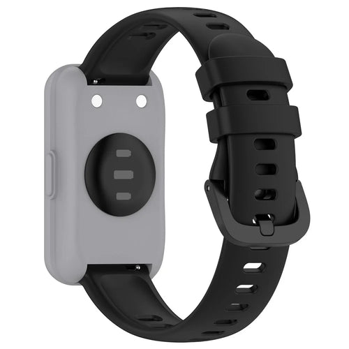 For Keep B5 Silicone Watch Band Adjustable Wristband Replacement Strap - Black - 1