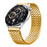 For Huawei Watch GT 2e Bands Adjustable Stainless Steel Magnetic Clasp Watchband Wrist Strap - Gold - 2