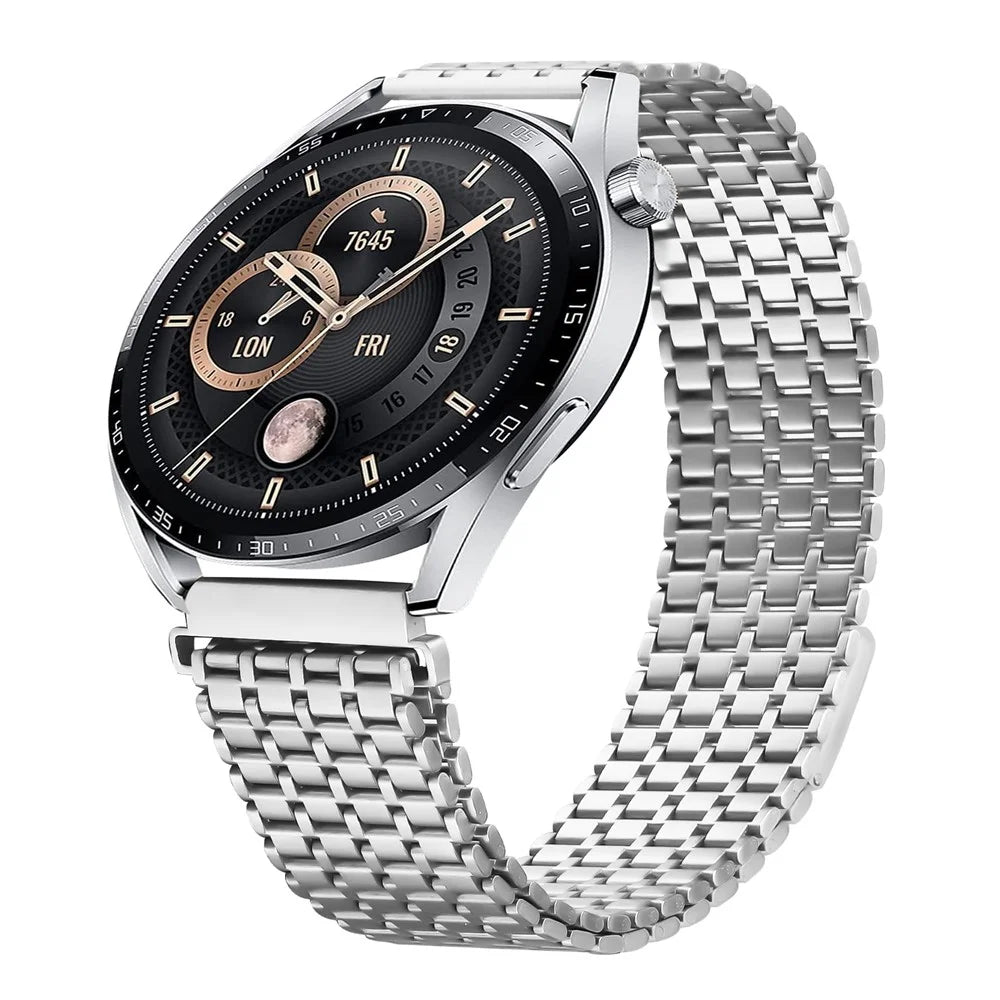 For Honor Watch Dream Bands Replacement Stainless Steel Magnetic Clasp Silver Watch Strap - 2