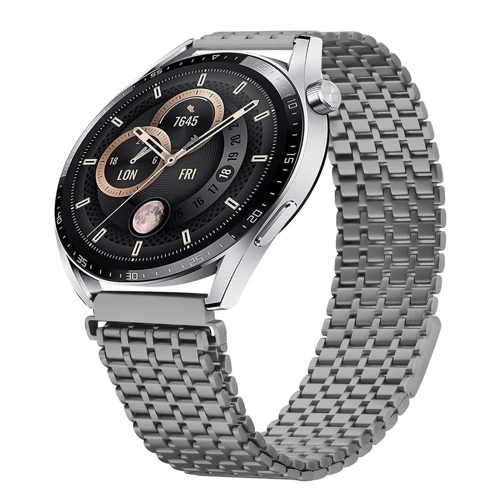 For Honor Watch Dream Bands Adjustable Stainless Steel Magnetic Clasp Watchband Wrist Strap - Titanium - 2