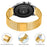 For Huami Amazfit Bip 5 Bands Adjustable Stainless Steel Magnetic Clasp Watchband Wrist Strap - Gold - 3