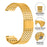 For Huami Amazfit Bip 5 Bands Adjustable Stainless Steel Magnetic Clasp Watchband Wrist Strap - Gold - 4