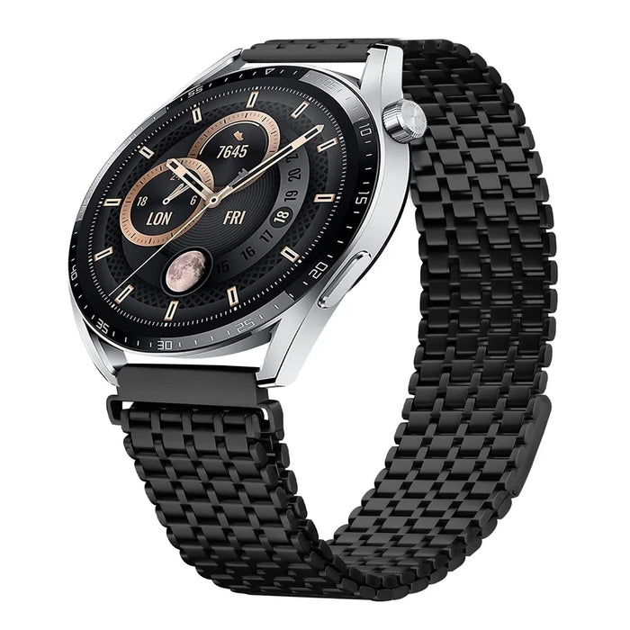 For Xiaomi Watch S4 Sport Bands Adjustable Stainless Steel Magnetic Clasp Watchband Wrist Strap - Black - 2