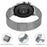 For Garmin Forerunner 255 Music Bands Adjustable Stainless Steel Magnetic Clasp Watchband Wrist Strap - Titanium - 3