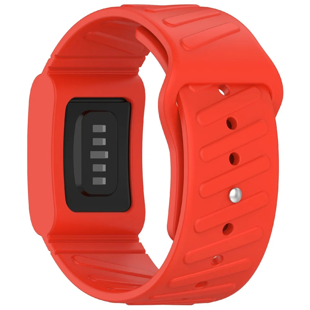 For WHOOP 4.0 Strap Textured Replacement Silicone Adjustable Wristband - Red - 2
