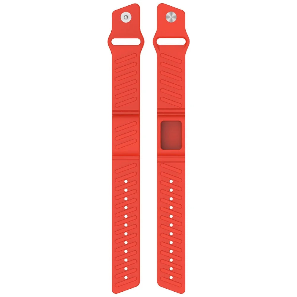 For WHOOP 4.0 Strap Textured Replacement Silicone Adjustable Wristband - Red - 5