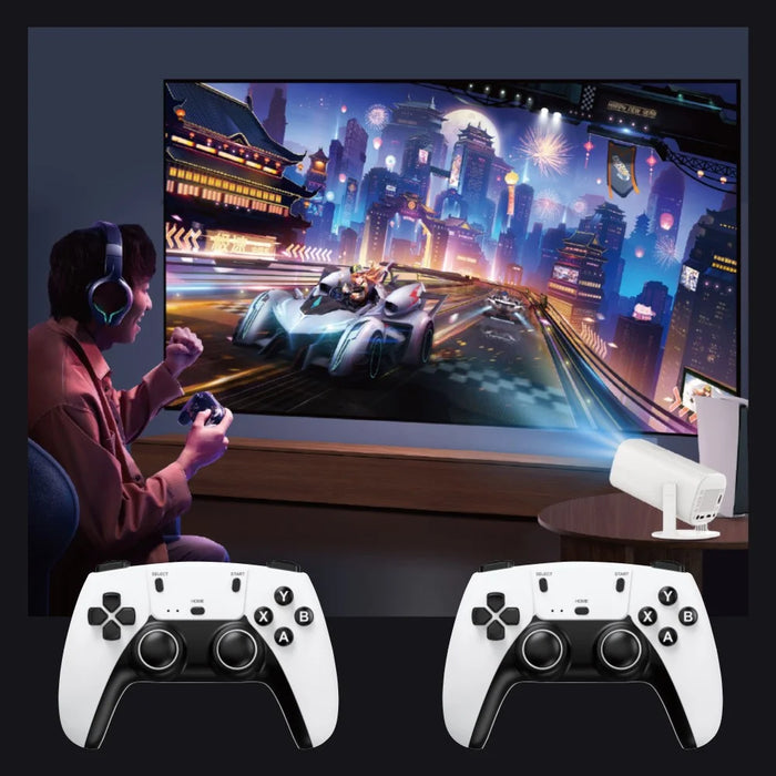 P30Plus Portable Gaming LED Projector 1280x720P 150 ANSI Lumens Android 14 Game Projector - EU Plug - 4