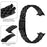 For Xiaomi Smart Band 10 Pro / 9 Pro / 8 Pro / Redmi Watch 6 / 5 / 4 Stainless Steel Watch Band Slingshot Clasp Adjustable Wrist Strap - Black - 3