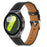 For Samsung Galaxy Watch7 44mm / 40mm Watch Band 20mm Adjustable Genuine Cow Leather Strap - Black - 2