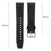 For Samsung Galaxy Watch7 44mm / 40mm Watch Band 20mm Adjustable Genuine Cow Leather Strap - Black - 7