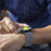 20mm Replacement Strap for Samsung Galaxy Watch7 44mm / 40mm Color Dot Silicone Watch Band Multi Hole Design - Grey Blue - 5