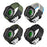 Watch Strap for Apple Watch Ultra 3 2 1 49mm / Series 11 10 46mm / 9 8 7 45mm / SE3 SE2 SE 6 5 4 44mm / 3 2 1 42mm Nylon Band with Metal FIDLOCK - Black / Green - 4