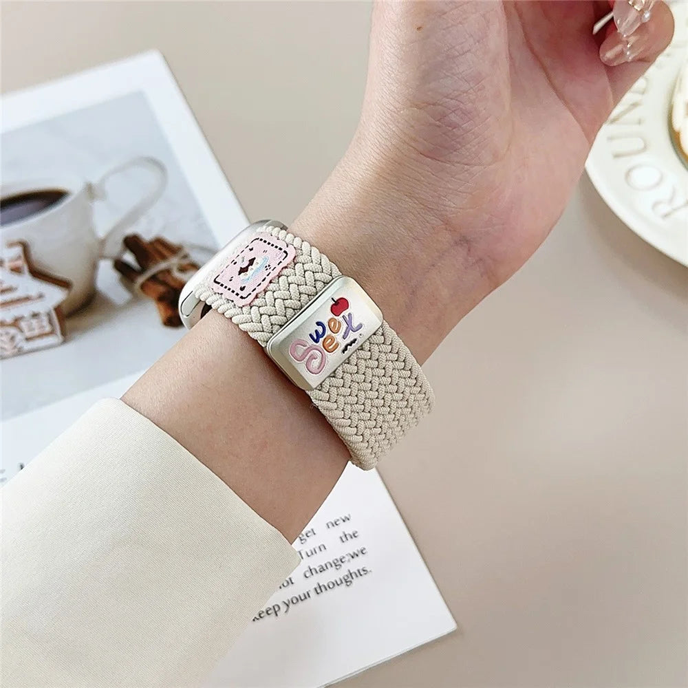 Nylon Strap for Apple Watch Series 11 10 42mm / 9 8 7 41mm / SE3 SE2 SE 6 5 4 40mm / 3 2 1 38mm Magnetic Buckle Braided Watch Band - Colorful - 5