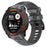 For Garmin Instinct 3 45mm Silicone Watch Band Camouflage Replacement Strap - Black Gey Camouflage - 3