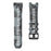 For Garmin Instinct 3 45mm Silicone Watch Band Camouflage Replacement Strap - Black Gey Camouflage - 4
