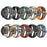 For Garmin Instinct 3 45mm Silicone Watch Band Camouflage Replacement Strap - Black Gey Camouflage - 5