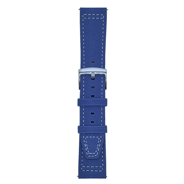 For Huawei Watch GT 5 41mm Watch Band 18mm Adjustable Leather Wrist Strap - Blue - 1