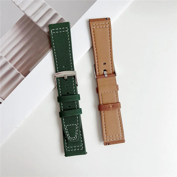 For Huawei Watch GT 5 41mm Watch Band 18mm Adjustable Leather Wrist Strap - Blue - 2