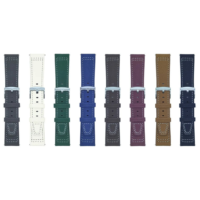 For Huawei Watch GT 5 41mm Watch Band 18mm Adjustable Leather Wrist Strap - Blue - 6