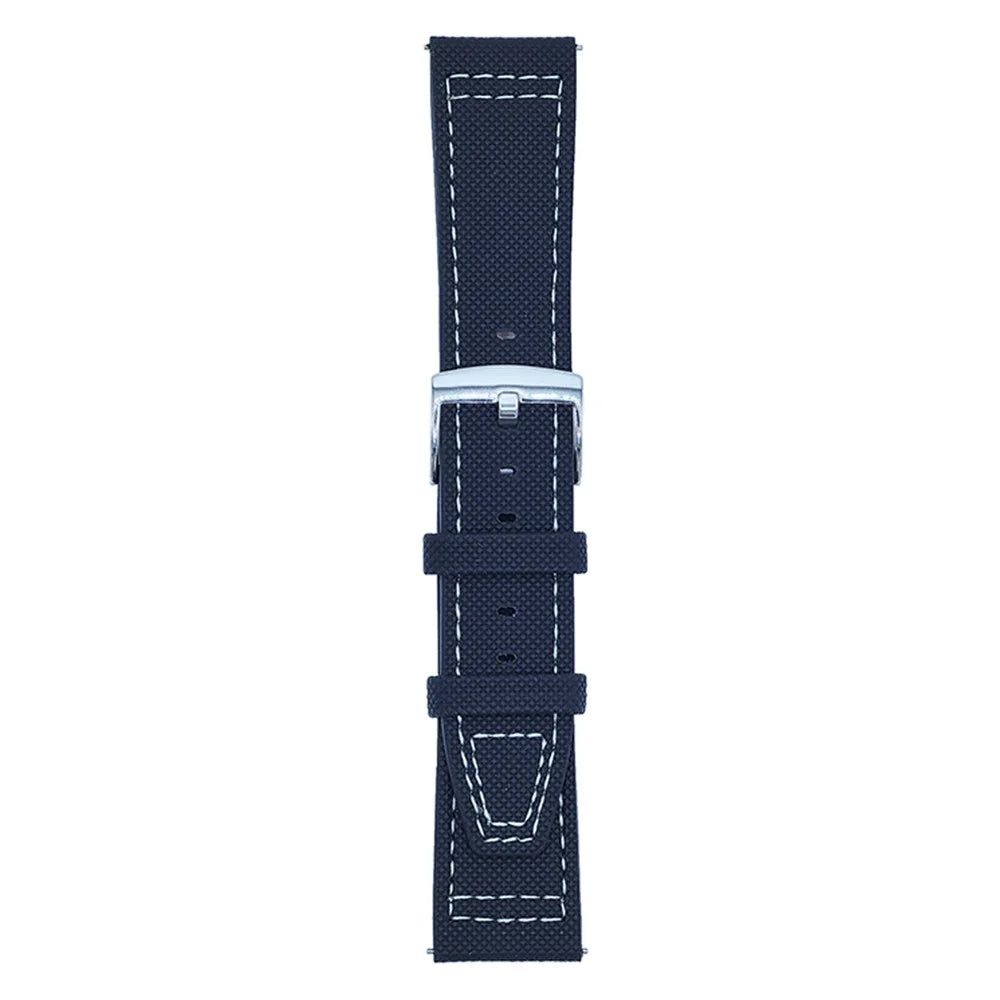 For Huawei Watch GT 5 46mm Watch Band 22mm Adjustable Leather Wrist Strap - Black - 1