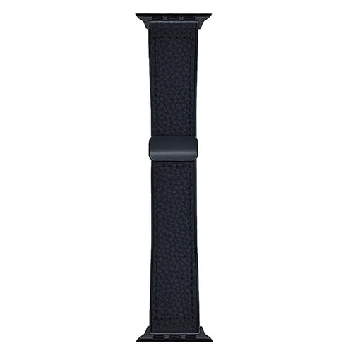 Watch Band For Apple Watch Ultra 3 2 1 49mm / Series 11 10 46mm / 9 8 7 45mm / SE3 SE2 SE 6 5 4 44mm / 3 2 1 42mm Magnetic Buckle Silicone Strap - Black - 1