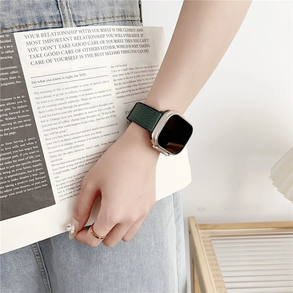 Watch Band For Apple Watch Ultra 3 2 1 49mm / Series 11 10 46mm / 9 8 7 45mm / SE3 SE2 SE 6 5 4 44mm / 3 2 1 42mm Magnetic Buckle Silicone Strap - Black - 3