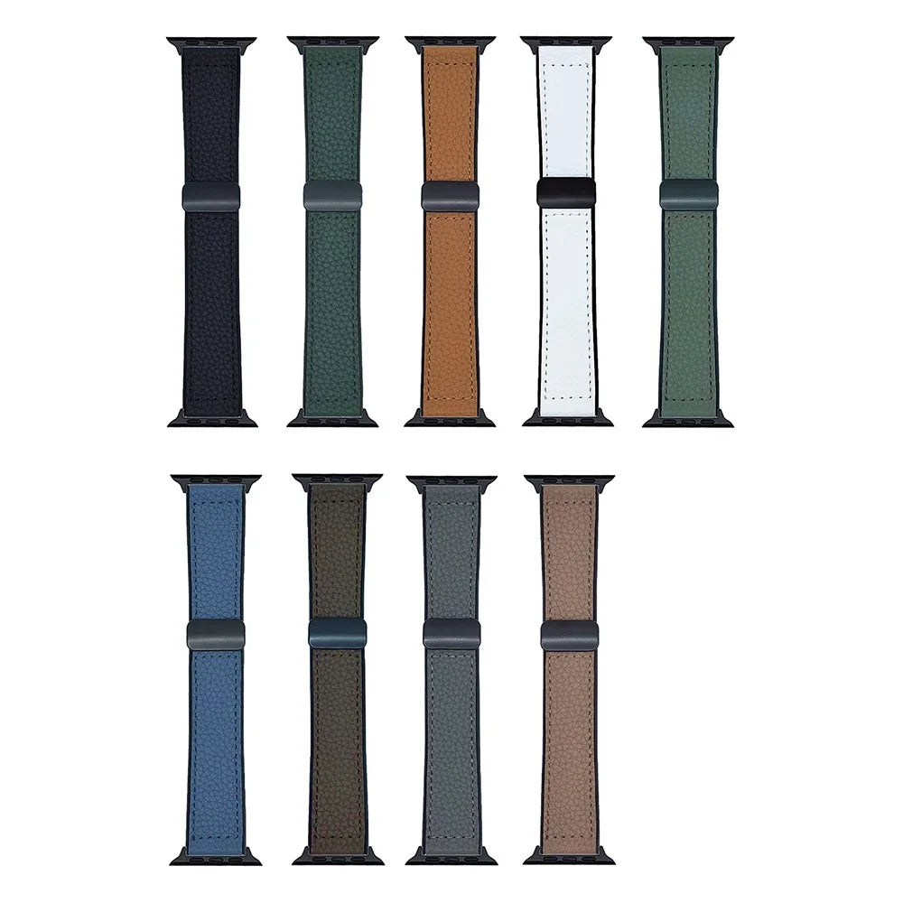 Watch Band For Apple Watch Ultra 3 2 1 49mm / Series 11 10 46mm / 9 8 7 45mm / SE3 SE2 SE 6 5 4 44mm / 3 2 1 42mm Magnetic Buckle Silicone Strap - Black - 5