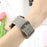 For Huawei Watch GT 5 41mm Watch Band 18mm Quick Release Buckle Dragon Scale Texture Leather Strap - Light Grey - 2
