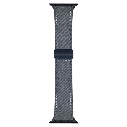 Watch Band For Apple Watch Series 11 10 42mm / 9 8 7 41mm / SE3 SE2 SE 6 5 4 40mm / 3 2 1 38mm Magnetic Buckle Leather Nylon Wrist Strap - Coffee - 1