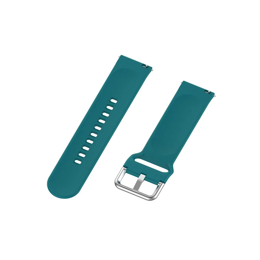 Replacement Sport Smartwatch Strap Silicone Wrist Band Small Size 22mm for YAMAY SW022/Imilab KW66 - Green - 5