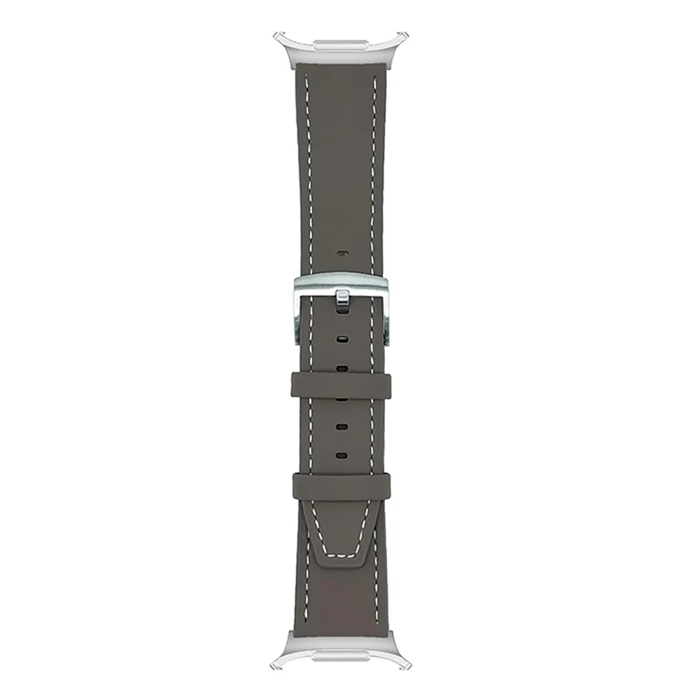 For Samsung Galaxy Watch Ultra2 47mm / Watch Ultra (2025) 47mm / Watch Ultra 47mm Leather Bands Adjustable Watchband Strap Replacement - Earthy Brown - 1