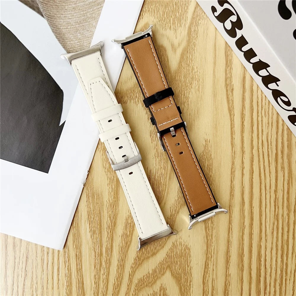 For Samsung Galaxy Watch Ultra2 47mm / Watch Ultra (2025) 47mm / Watch Ultra 47mm Leather Bands Adjustable Watchband Strap Replacement - Earthy Brown - 2