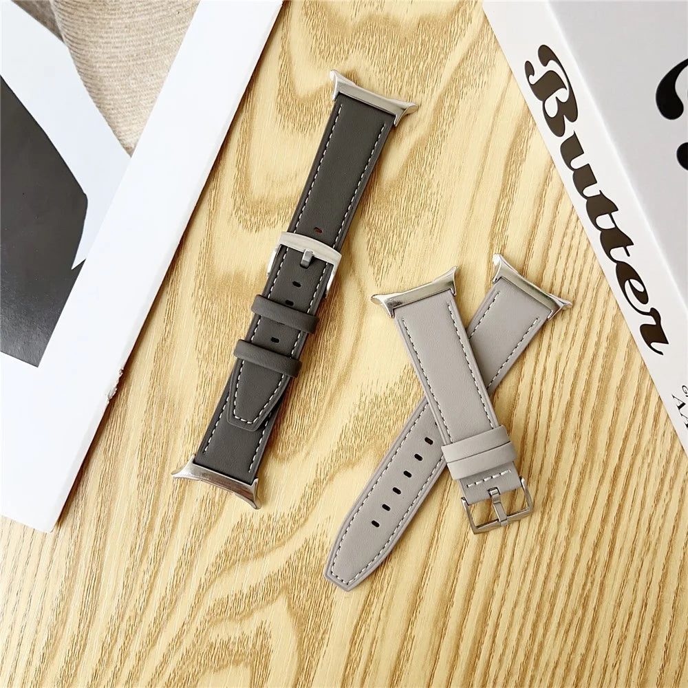For Samsung Galaxy Watch Ultra2 47mm / Watch Ultra (2025) 47mm / Watch Ultra 47mm Leather Bands Adjustable Watchband Strap Replacement - Earthy Brown - 3