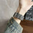 Leather Wrist Straps with Pattern For Huawei Watch GT 5 46mm 22mm Universal Watch Bands - Grey - 4