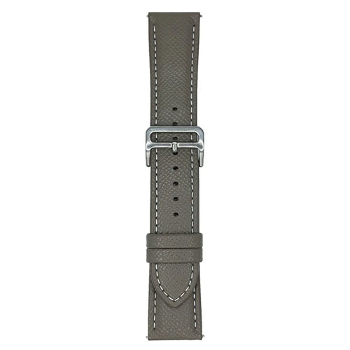 Palm Pattern Leather Watch Bands For Samsung Galaxy Watch7  /  Watch6 Universal 20mm Wrist Strap - Brown - 1