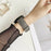 Palm Pattern Leather Watch Bands For Huawei Watch GT 5 46mm Universal 22mm Wrist Strap - Brown - 4