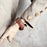 20mm Replacement Strap for Samsung Galaxy Watch7 44mm / 40mm Bamboo Pattern Leather Watch Band - Dark Brown - 4