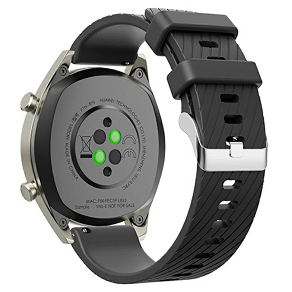 20mm Strap for Samsung Galaxy Watch 5 Pro 45mm / Watch 5 44mm / 40mm Universal Diagonal Striped Silicone Watch Band - Black - 1