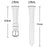 For Samsung Galaxy Fit3 Watch Band Slim Genuine Cow Leather Strap with Silver Buckle - White - 7