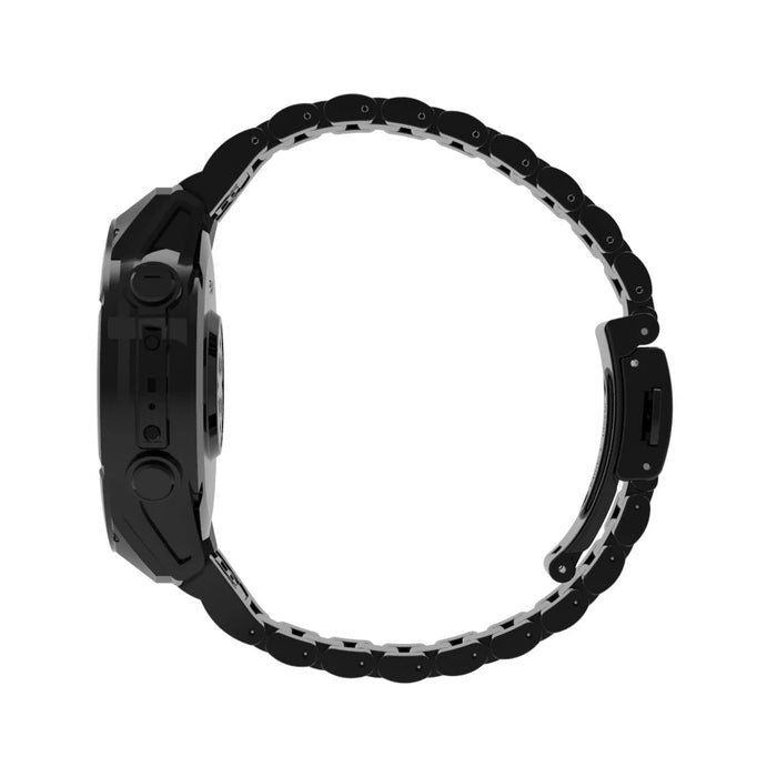 QuickFit 22mm Watch Band For Garmin Fenix 7 Pro 47mm  /  7  /  6 Pro  /  6 Plastic Three-Bead Wrist Strap - Black - 3
