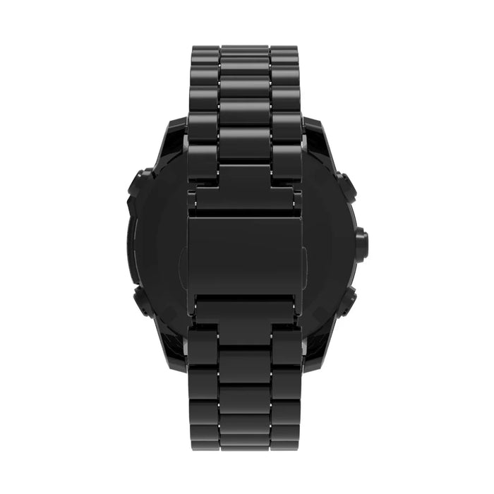 QuickFit 22mm Watch Band For Garmin Fenix 7 Pro 47mm  /  7  /  6 Pro  /  6 Plastic Three-Bead Wrist Strap - Black - 4