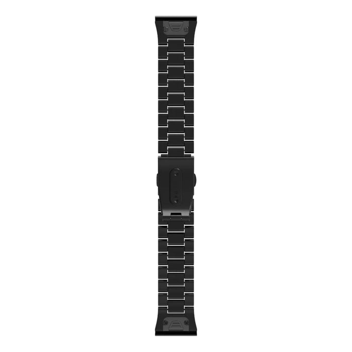 QuickFit 26mm Watch Band For Garmin Fenix 7X Pro 51mm  /  7X  /  6X Pro  /  6X Plastic Three-Bead Wrist Strap - Black - 6