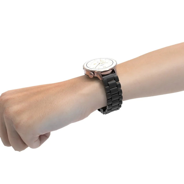 For Huawei Watch GT 5 46mm Watch Band 22mm Plastic Three-Bead Wrist Strap - Black - 6