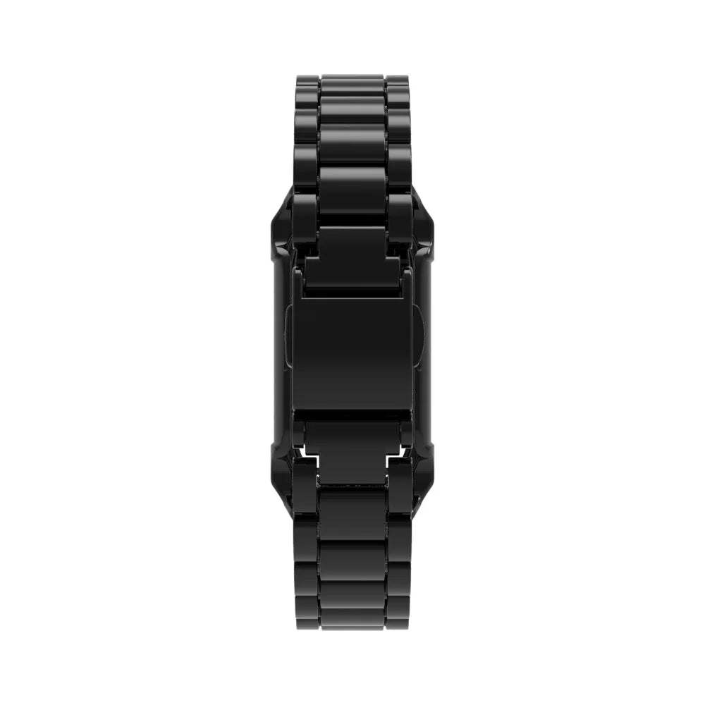 For Xiaomi Smart Band 8  /  9 NFC Watch Band Plastic Three-Bead Wrist Strap with Integrated Watch Case - Black - 5