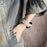 For Samsung Galaxy Watch7 44mm  /  40mm Watch Band 20mm Braided Checkered Pattern Leather Wrist Strap - Light Grey - 2
