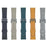 For Samsung Galaxy Watch7 44mm  /  40mm Watch Band 20mm Braided Checkered Pattern Leather Wrist Strap - Light Grey - 7