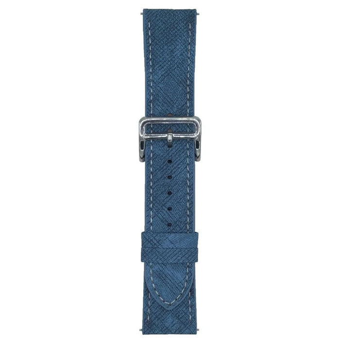 For Huawei Watch GT 5 46mm Bands Universal 22mm Adjustable Leather Watchband Wrist Strap - Bright Blue - 1